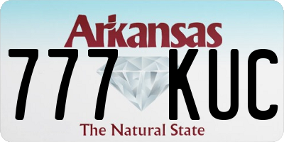 AR license plate 777KUC