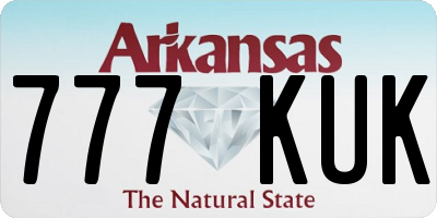 AR license plate 777KUK