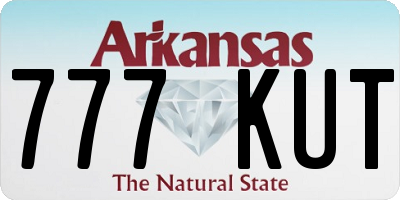 AR license plate 777KUT