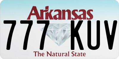 AR license plate 777KUV