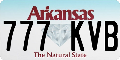 AR license plate 777KVB