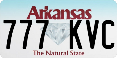 AR license plate 777KVC