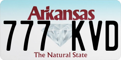 AR license plate 777KVD