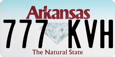 AR license plate 777KVH