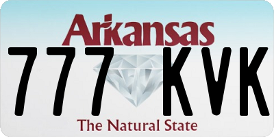 AR license plate 777KVK