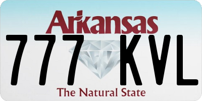 AR license plate 777KVL