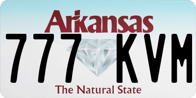 AR license plate 777KVM