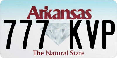 AR license plate 777KVP