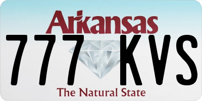 AR license plate 777KVS