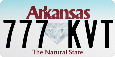 AR license plate 777KVT