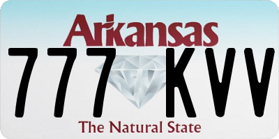 AR license plate 777KVV