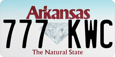 AR license plate 777KWC