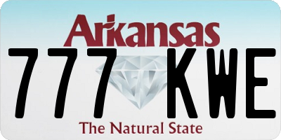 AR license plate 777KWE