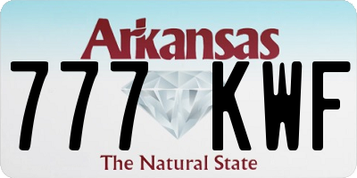 AR license plate 777KWF