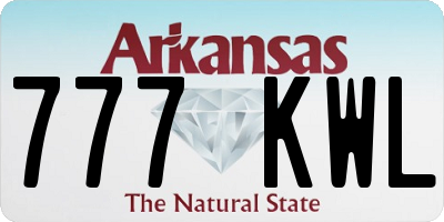 AR license plate 777KWL