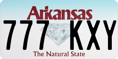 AR license plate 777KXY