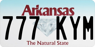 AR license plate 777KYM