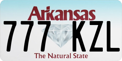 AR license plate 777KZL