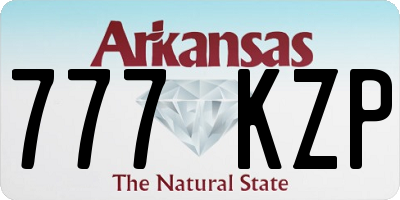AR license plate 777KZP