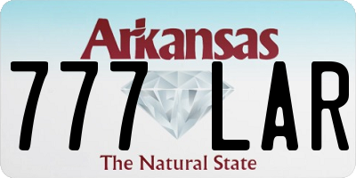 AR license plate 777LAR