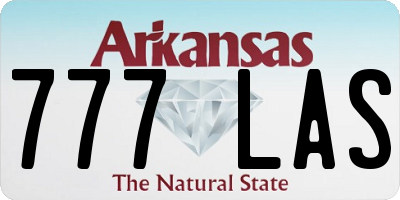 AR license plate 777LAS