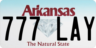 AR license plate 777LAY