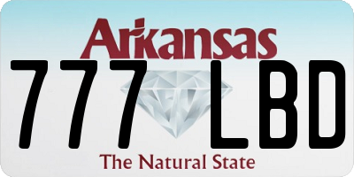 AR license plate 777LBD