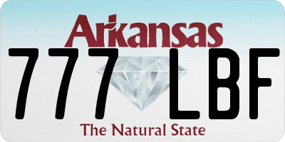 AR license plate 777LBF