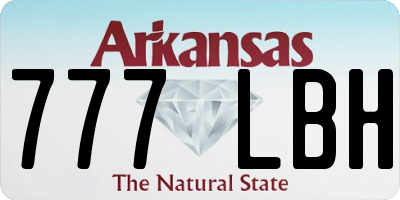 AR license plate 777LBH