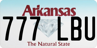AR license plate 777LBU