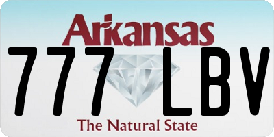 AR license plate 777LBV