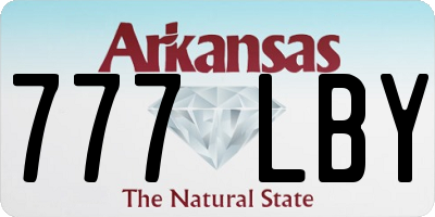 AR license plate 777LBY