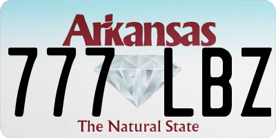 AR license plate 777LBZ