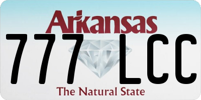 AR license plate 777LCC