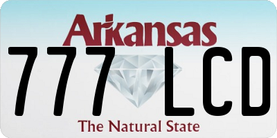 AR license plate 777LCD