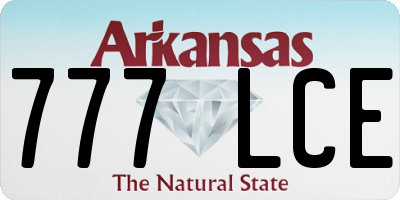 AR license plate 777LCE