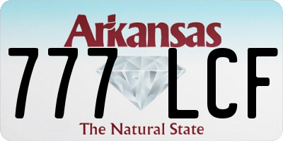 AR license plate 777LCF