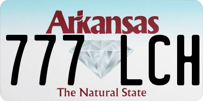 AR license plate 777LCH