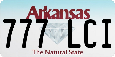 AR license plate 777LCI