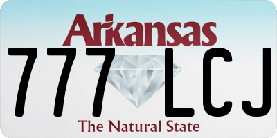 AR license plate 777LCJ