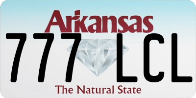AR license plate 777LCL