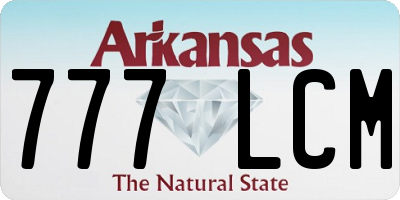 AR license plate 777LCM