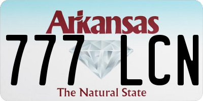 AR license plate 777LCN
