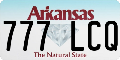 AR license plate 777LCQ