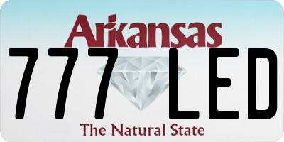AR license plate 777LED