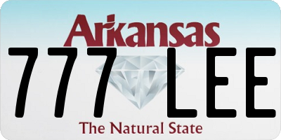 AR license plate 777LEE