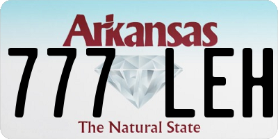 AR license plate 777LEH