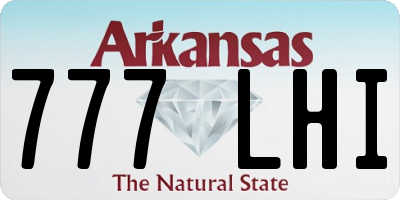 AR license plate 777LHI