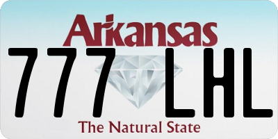 AR license plate 777LHL