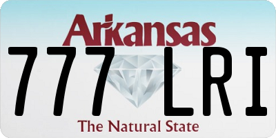 AR license plate 777LRI